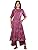Yash Gallery Women's Cotton Floral Print Knee Length Half Sleeve A-line Kurta With Pant